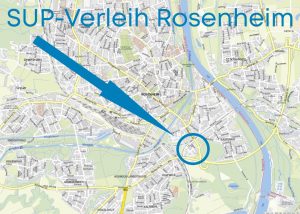 SUP Verleih Rosenheim - Abholstation