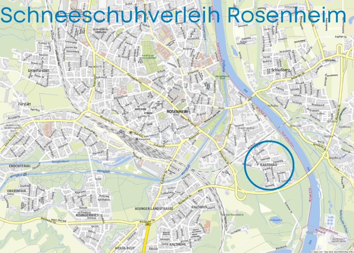 Schneeschuhverleih Rosenheim - Abholstation